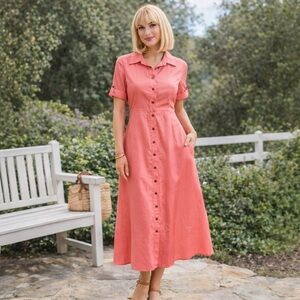 Talbots Short Sleeves Dress